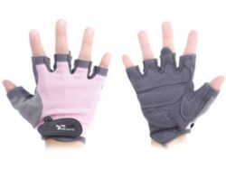 black and pink Paired Body building & Gym Weightlifting Training Half Finger Gloves for Women