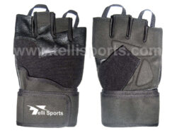Men's Pro Fitness Training Gloves with Wrist Strap