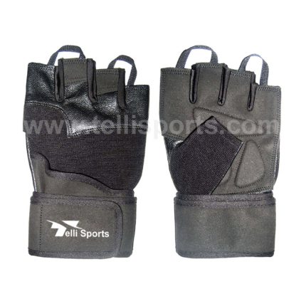 Men's Pro Fitness Training Gloves with Wrist Strap