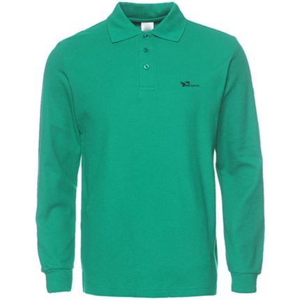 Men's Long Sleeve Casual Solid Golf Polo Shirt | 1 Pack/2 Pack