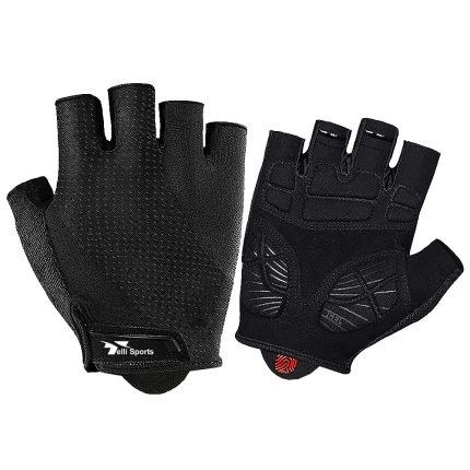 Summer Style High Elastic Breathable Mesh Half-fingered Outdoor Sports Cycling Gloves Riding Gloves Wear-resisting Non-slip